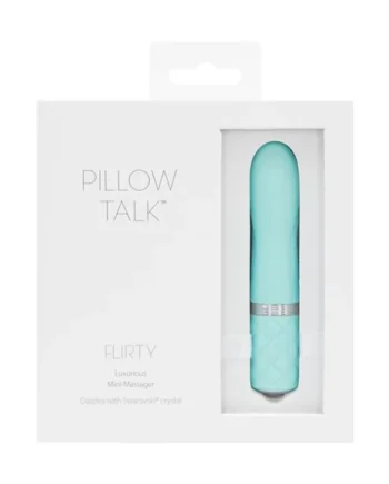 PILLOW TALK FLIRTY VIBE W/SWAROVSKI CRYSTAL TEAL