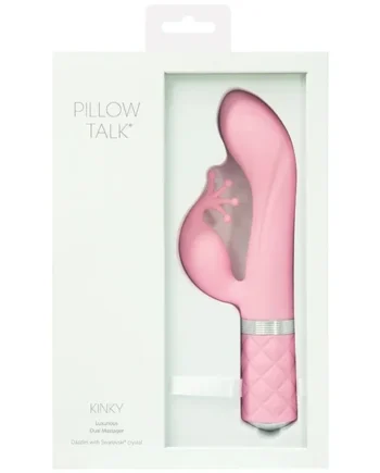 Pillow Talk Kinky Dual Massager-Pink 8.5