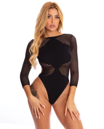 Pink Lipstick - Definitive Diva Bodysuit - One Size - Black