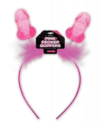 Pink Pecker Boppers Headband