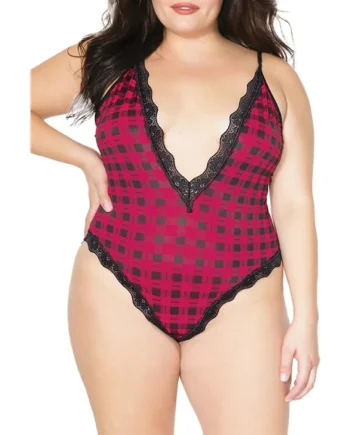 Pink Pussycat Strappy Cheeks Teddy XL