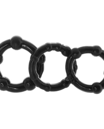 PinkCherry Cock Rings in Black