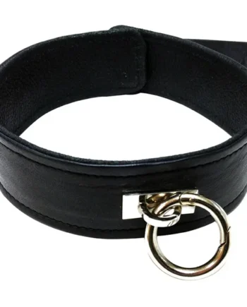 Plain Leather Collar-Black