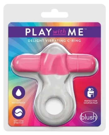 Play with Me Delight Vibrating C-Ring-Pink