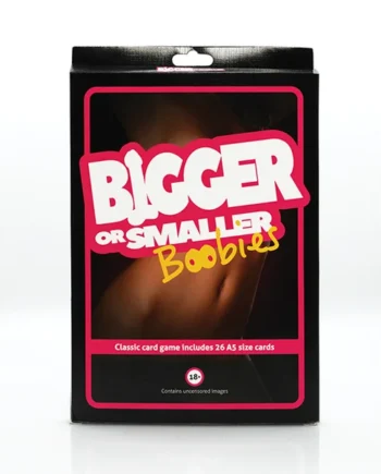 PLAY WIV ME BIGGER OR SMALLER BOOBS CARD GAME