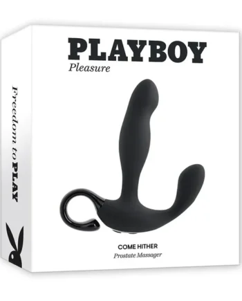 PLAYBOY Come Hither Rechargeable Silicone Vibrating Prostate Stimulator w/Remote