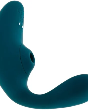 Playboy Pleasure Charmer Rechargeable Silicone Dual Stimulation Vibrator With Clitoral Suction