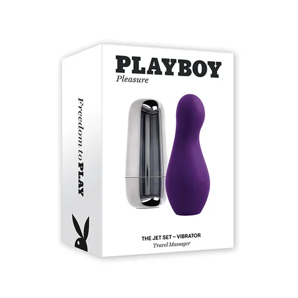 Playboy Pleasure The Jet Set Vibrator – Acai/Silver