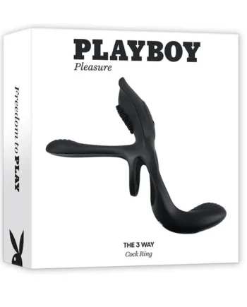 PLAYBOY The 3 Way Rechargeable Silicone Cock-Ring
