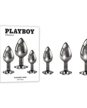 Pleasure 3 Ways Anal Plug Set by Playboy®