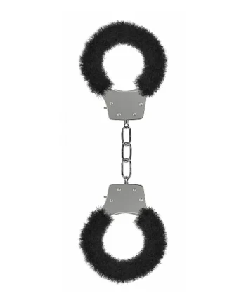 PLEASURE HANDCUFFS FURRY BLACK