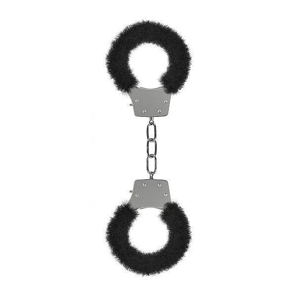PLEASURE HANDCUFFS FURRY BLACK