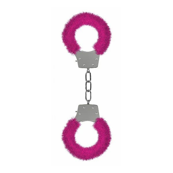 PLEASURE HANDCUFFS FURRY PINK