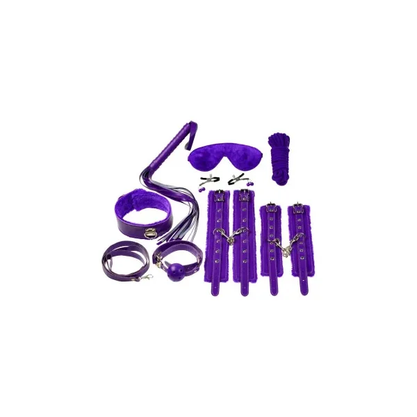 Ple’sur 12-Piece Everything Bondage Kit, Purple