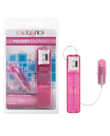 Pocket Exotics Turbo 8 Accelerator Single Bullet – Pink