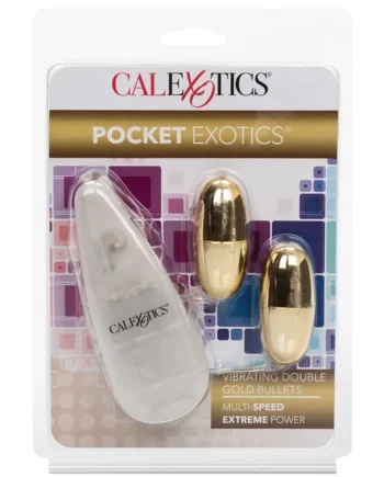 Pocket Exotics Vibrating Double Gold Bullets