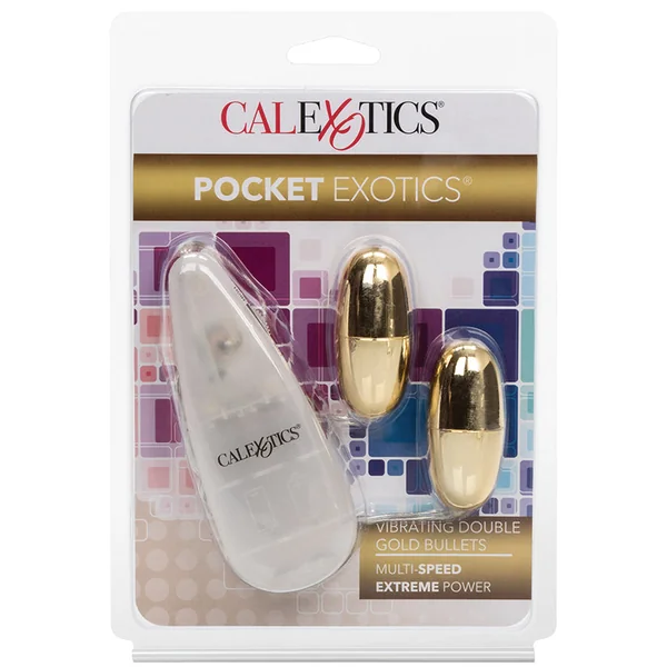 Pocket Exotics Vibrating Double Gold Bullets