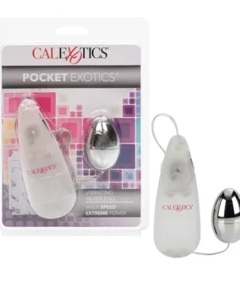 Pocket Exotics Vibrating Silver Egg