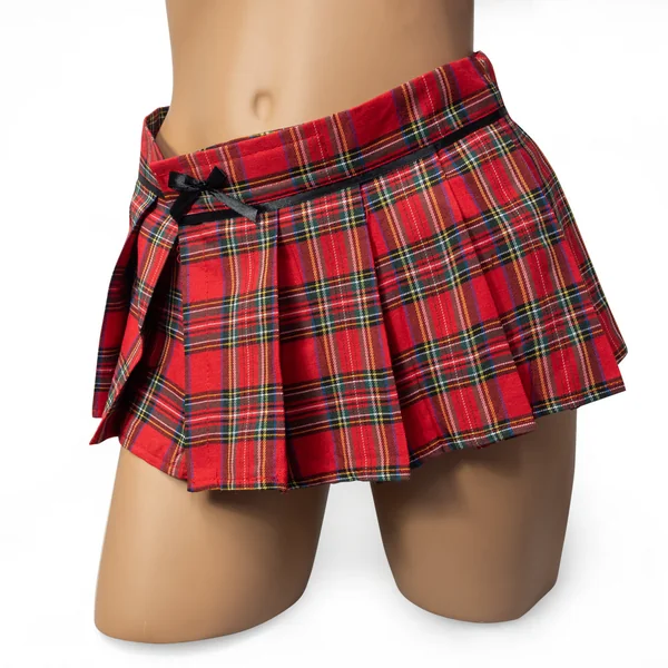 Poison Rose Plaid Schoolgirl Skirt