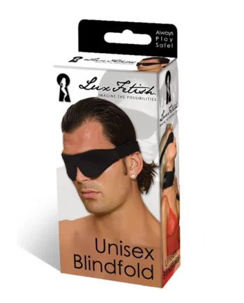 POLYESTER BLINDFOLD BLACK