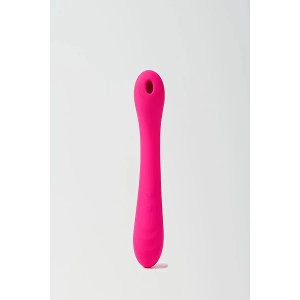 Portable Sucking & Vibrating Stimulator – Dual-Function Clitoral & G-Spot Vibrator | Rechargeable, Waterproof & Travel-Friendly