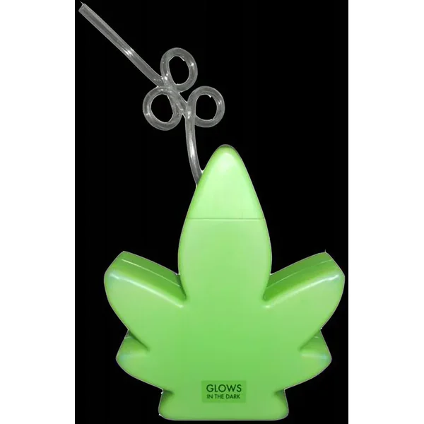 Potleaf Cup Glow In The Dark Green Holds 24 Ounce.