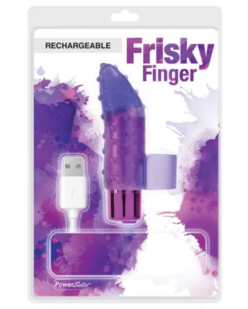 PowerBullet Frisky Fingers Rechargeable - Purple 2.5"