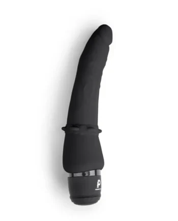 Powercocks 7″ Slim Anal Realistic Vibrator Black