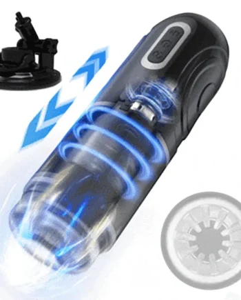 PowerKing Ultra-Technical Hands-free 7 Telescopic Rotation Modes Male Masturbator Cup