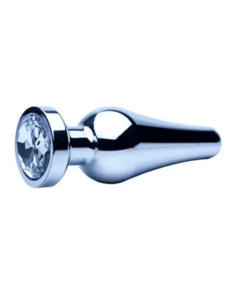Precious Metals Smooth Silver Butt Plug-Small