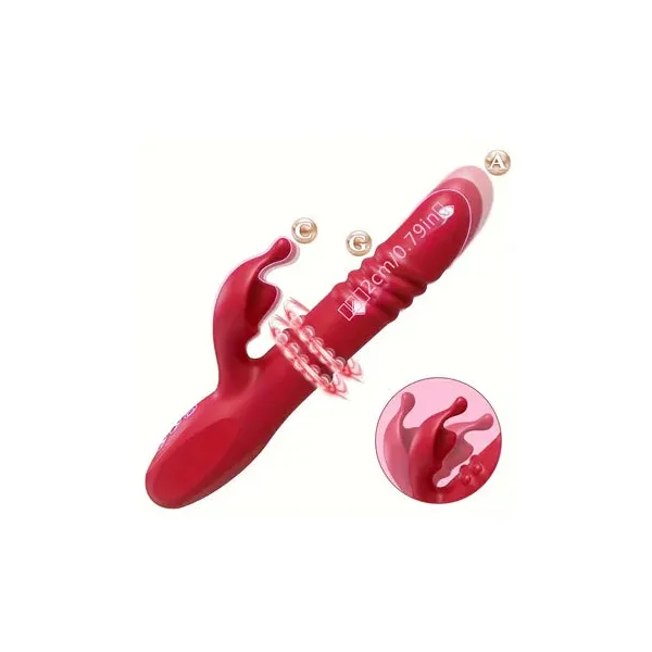 Premium Heating G Spot Vibrator with Clitoral Licking Tongue for Intense Pleasure