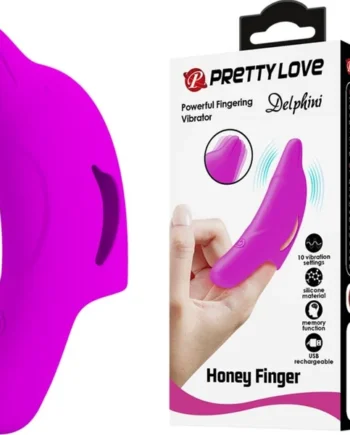 PRETTY LOVE - DELPHINI POWERFUL PURPLE FINGER STIMULATOR