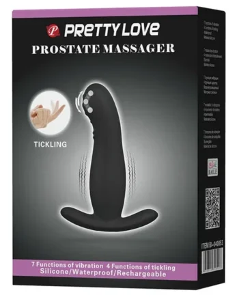 Pretty Love Eudora Vibrating Prostate Massager 7 Functions – Black