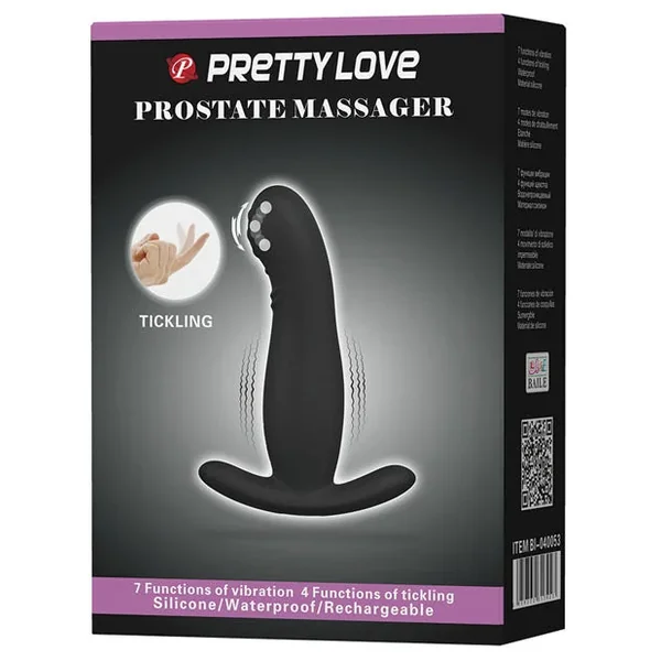 Pretty Love Eudora Vibrating Prostate Massager 7 Functions – Black