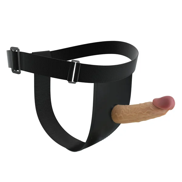 Pretty Love Houston Strap-On Harness Briefs & Hollow 6.8" Dildo