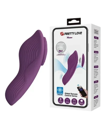 Pretty Love Mane Magnetic App-Controlled Panty Vibe – Purple