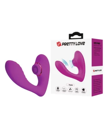 Pretty Love Nauty Thumping & Vibrating Insertable Vibrator - Fushsia
