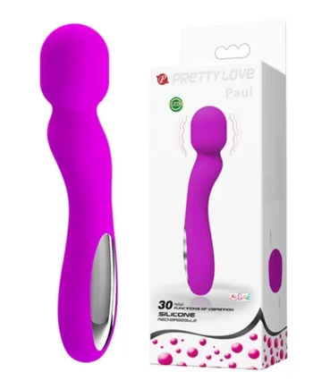 Pretty Love Paul USB Rechargeable Wand - Fuchsia