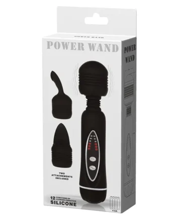 Pretty Love Power Wand with Attachments - Black
