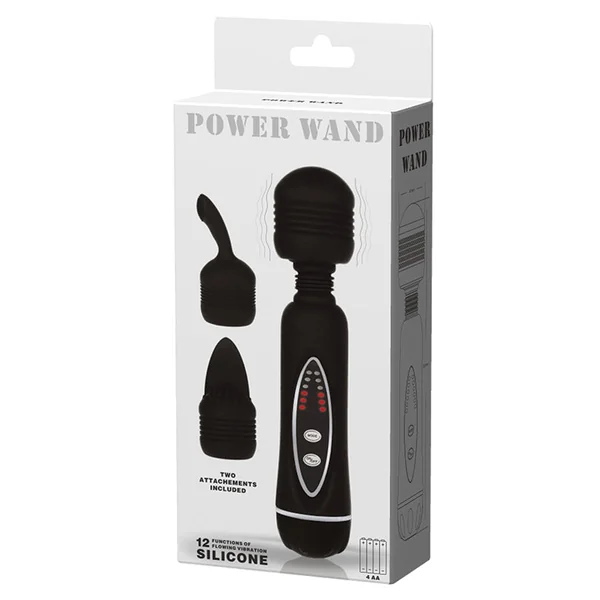 Pretty Love Power Wand with Attachments - Black