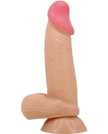 PRETTY LOVE - SLIDING SKIN SERIES REALISTIC DILDO WITH SLIDING SKIN SUCTION CUP 19.4 CM