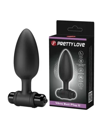 Pretty Love Vibrating Butt Plug II – Black