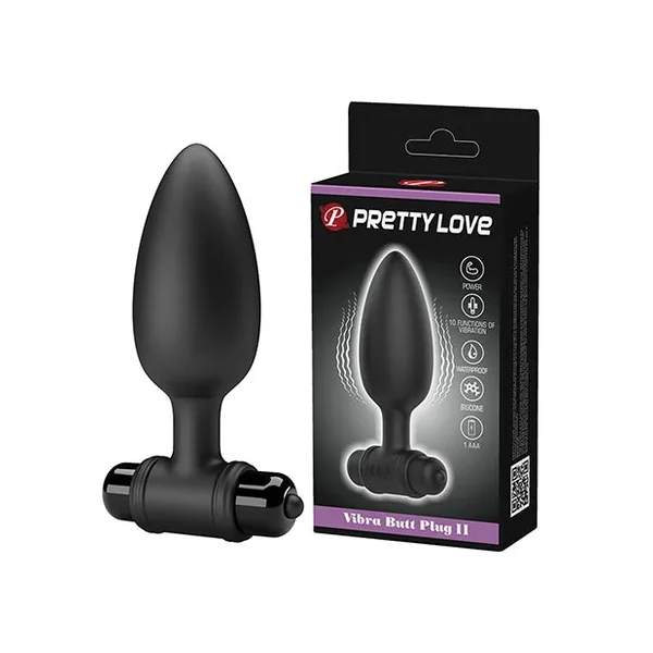 Pretty Love Vibrating Butt Plug II – Black