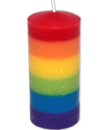 PRIDE - BIG CANDLE WITH LGBT FLAG