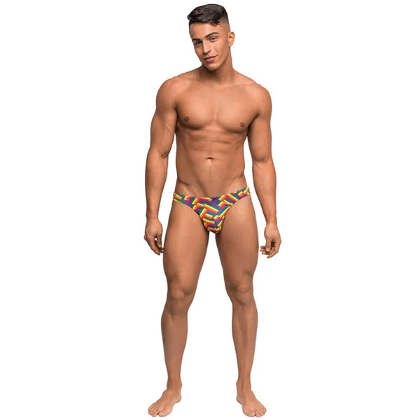 Pride Fest Contoured Pouch Bong Thong Rainbow