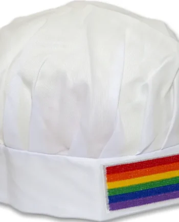 PRIDE - LGBT FLAG COOKS HAT WITH LGBT FLAG