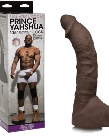 Prince Yahshua Ultraskyn 10.5-inch Realistic Cock Huge Dildo – Chocolate