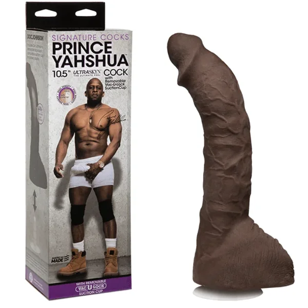 Prince Yahshua Ultraskyn 10.5-inch Realistic Cock Huge Dildo – Chocolate