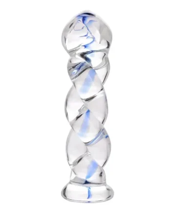 Prisms® Soma Twisted Glass Dildo