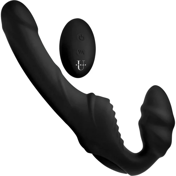 Pro Rider 9X Vibrating Silicone Strapless Strap On With Remote Control By Strap U